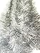 Carykon Elegant Hanging Sparkly Tinsel Garland for Christmas Tree Decoration, 5 Pcs, Each 3 Inch W x 6 Feet L, Holiday Decoration (Silver)