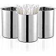 OCS Parts 6.75-Inch Kitchen Utensil Holders | Set of 3 | Stainless Steel Dishwasher Safe Kitchen Countertop Organizers