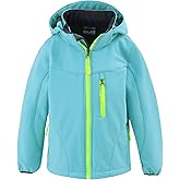 M2C Boys Girls Hooded Windbreaker Fleece Lined Softshell Jacket