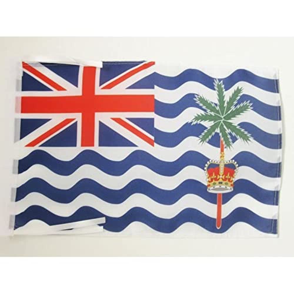AZ FLAG - British Indian Ocean Territory Flag - 18'' x 12'' - 100% Polyester british Small Banner with Two Cords - Fade Resistant - Vivid Colors - 18x12 in - 45x30 Cm โ image 1