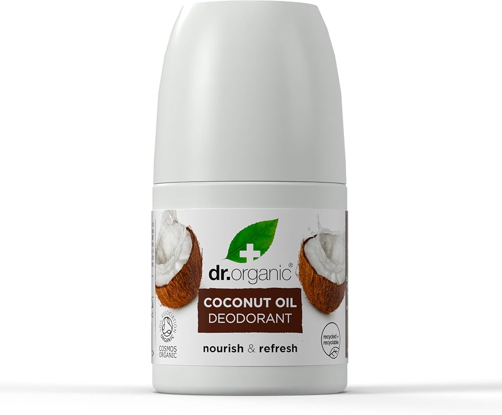 Dr Organic Coconut Oil Deodorant Aluminium Free 50ml Natural Vegan