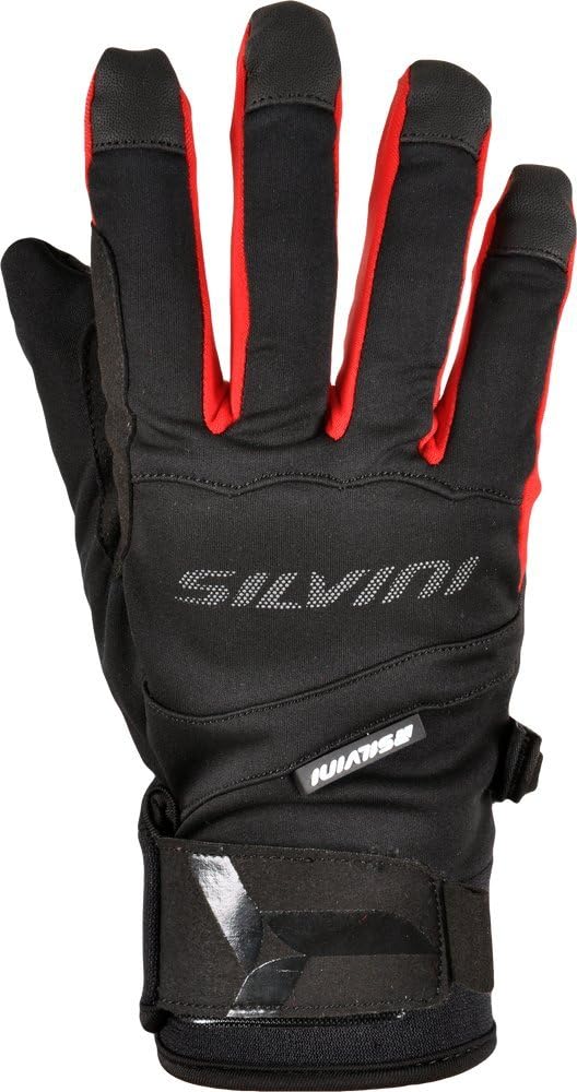 SILVINI Unisex Fusaro Softshell Gloves with Elastic Hem & Hook and Loop Strap Closure