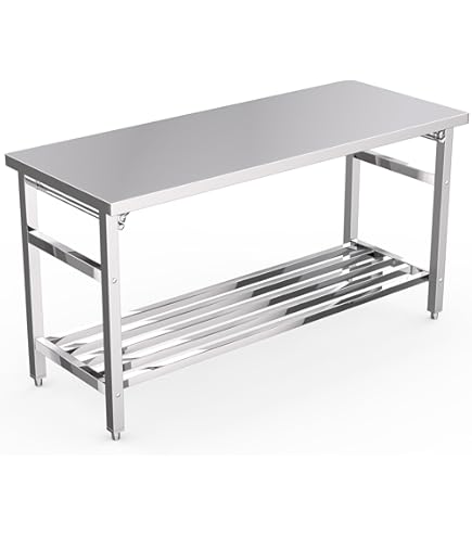 Amazon.com: 24 x 60 Inch Stainless Steel Folding Table for Prep