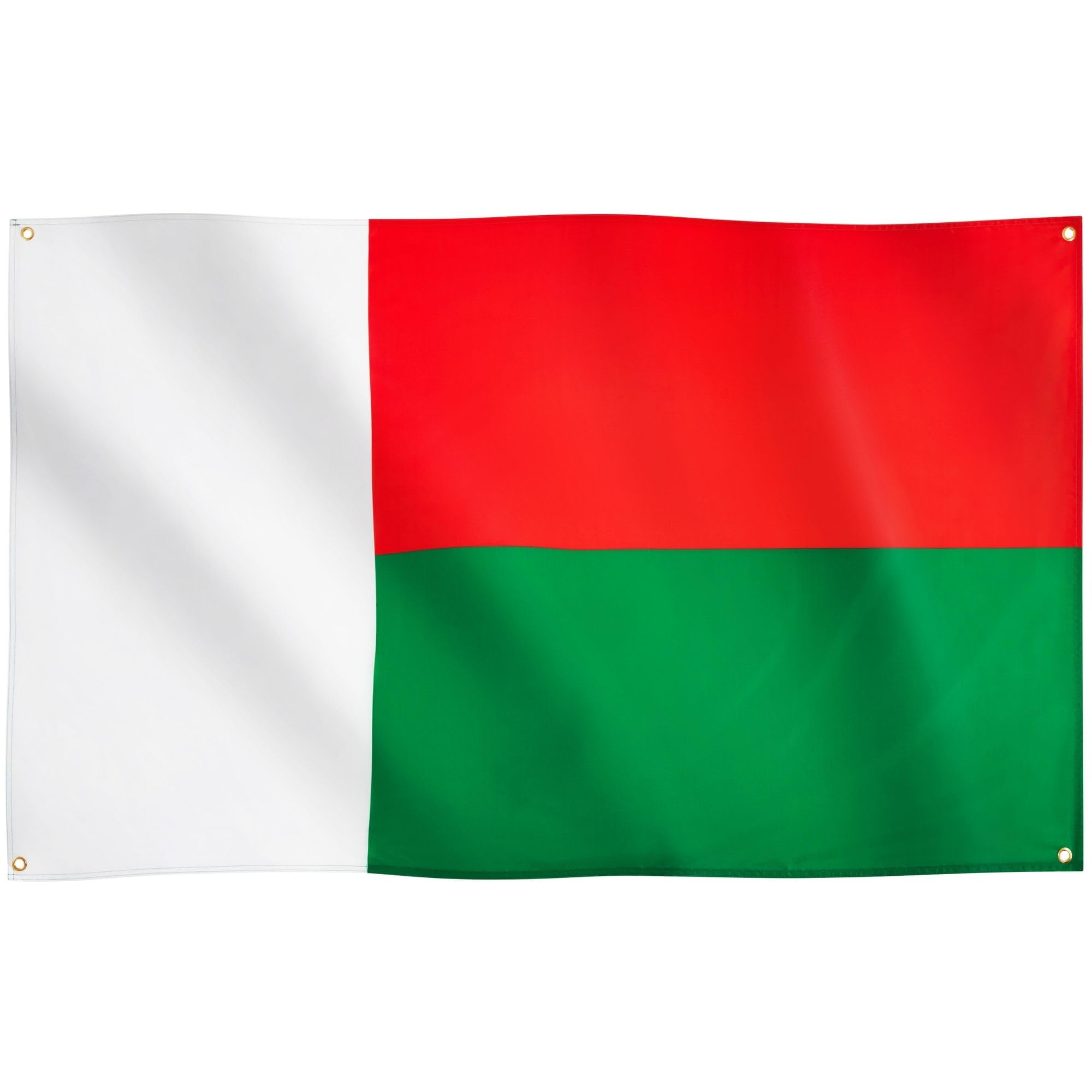Runesol Madagascar Flag, 91x152cm, 3ft x 5ft, 4 Grommets, Eyelet In Every Corner, Madagascan Flag, Madagasikara, Premium Flags, Inside, Outside, Vivid Colours — image 1