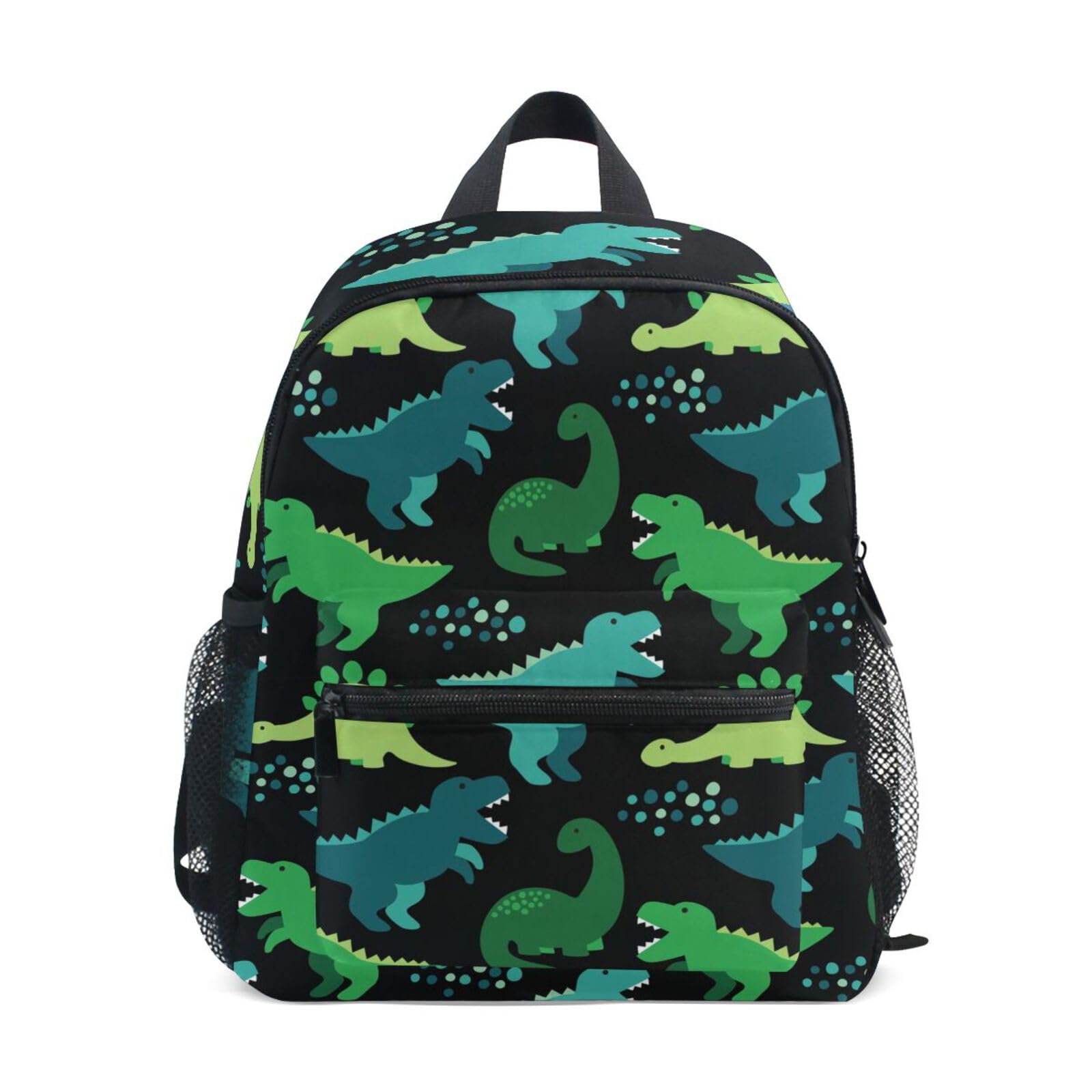 ISAOA Cute Childish Dniosaur Children's Backpack for Boys,Kid's Schoolbag for Kindergarten Preschool Toddler Baby Nursery Travel Bag with Chest Clip