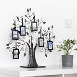 Thetford Design Family Tree Photo Frame with 6 Hanging Frames, Black Metal view 9