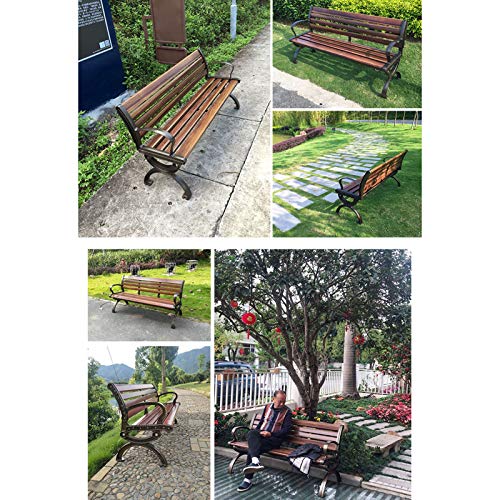 household products Parkbank Im Freien, Korrosionsbeständiger 3-Sitzer-Freizeitstuhl Aus Aluminiumguss, Gartenbank Mit… – Bild 5
