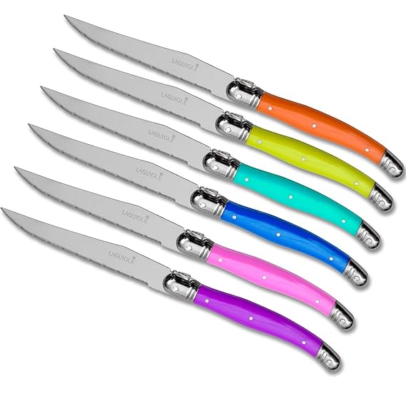 Laguiole Messer/Gabeln/Löffel, Edelstahl, Mehrfarbig 15 x 10 x 4.5 cm