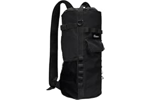 Keepark Rock Climbing Rope Storage Bag - Large Capacity Tree Rope Storage Backpack, Waterproof Oxford Outdoor Climbing Rope Bag With Adjustable Shoulder Straps - Black