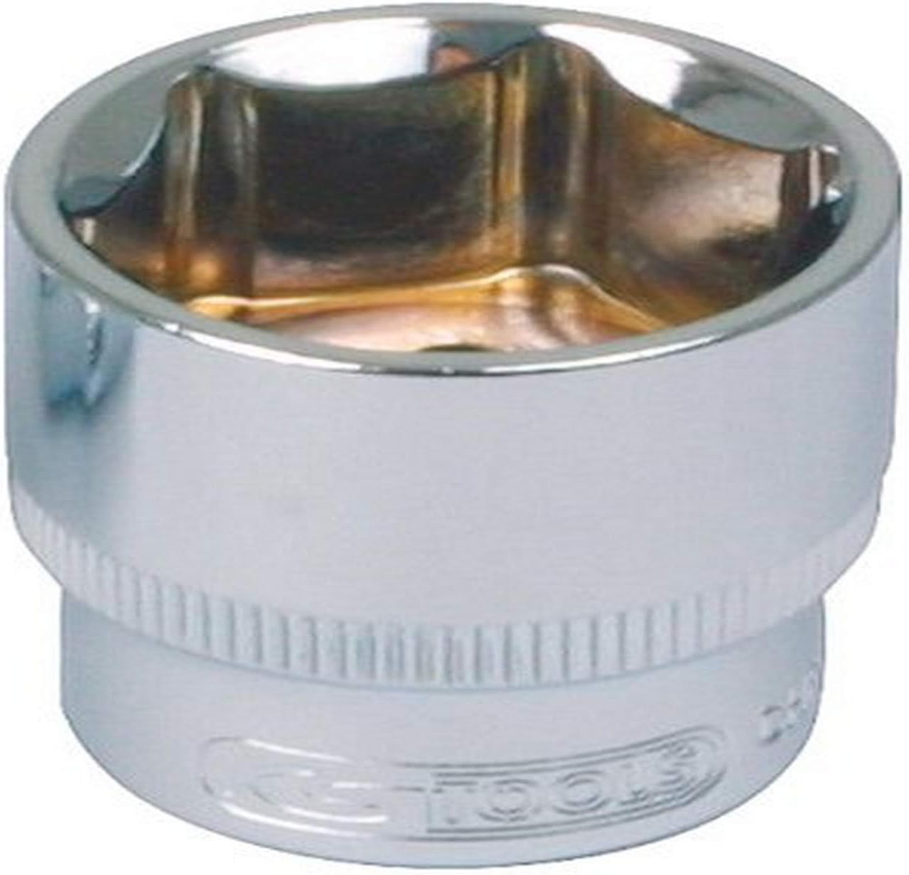 KS Tools 918.1236 1/2-inch 36mm Chrome+ Hex Socket, Transparent