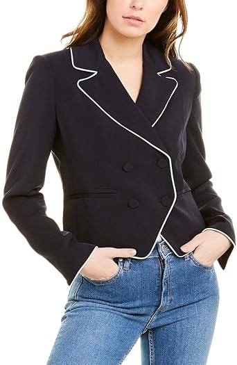 frame denim blazer