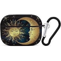 Amazon.com: Boho Sun Moon Print Case Cover for AirPods Pro