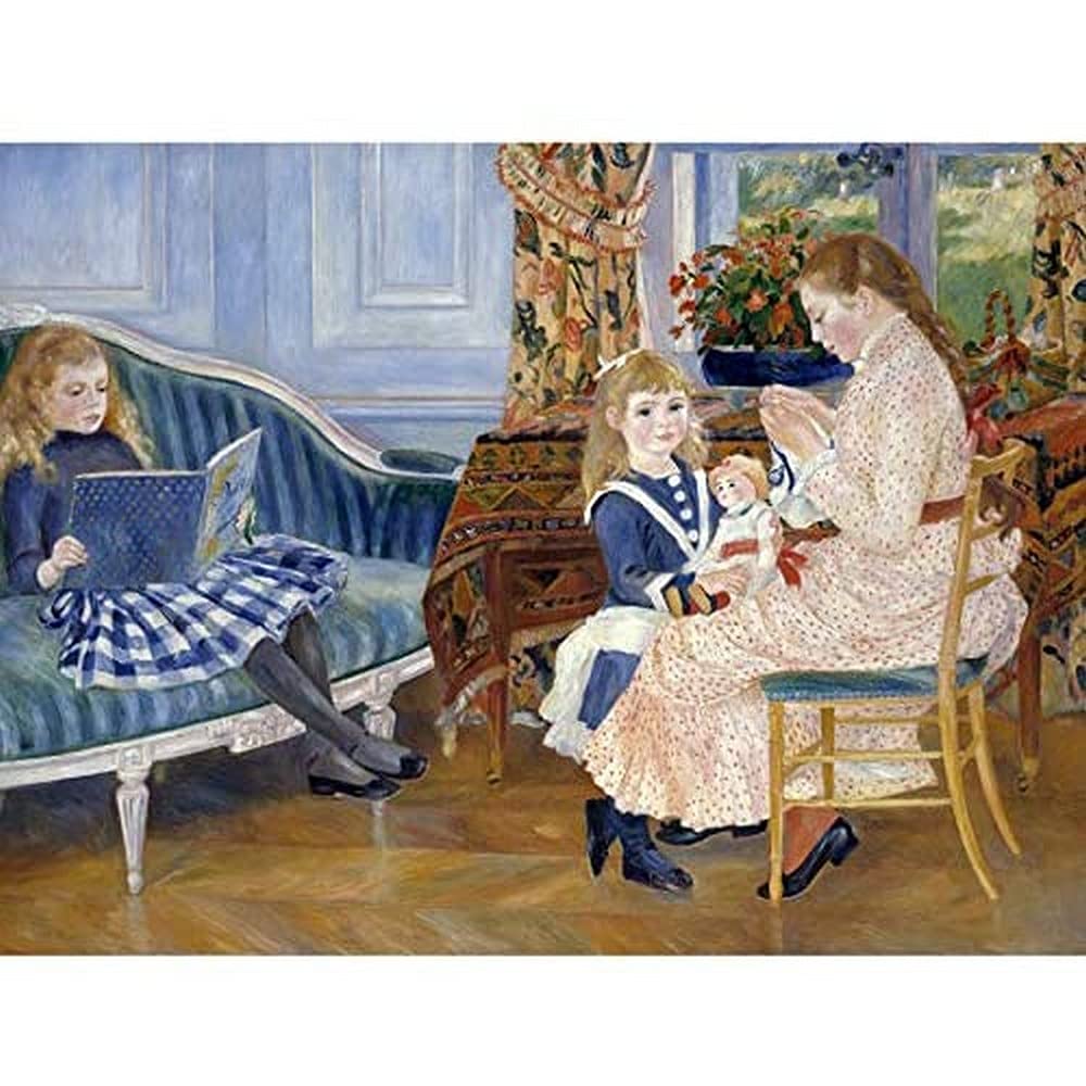 Auguste Renoir Lapres Midi Des Enfants A Wargemont Art Print Canvas Premium Wall Decor Poster Mural