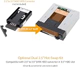 Icy Dock MB971SP-B 5.25" Hot Swap Drive Caddy 2.5" 3.5" SATA HDD SSD view 9