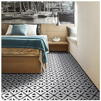 Apsoonsell Geometric Patterned Home Wall Decor Floor Tile Stickers Peel And Stick Tile Backsplash Stickers For Bedroom Kitchen And Bathroom Decor