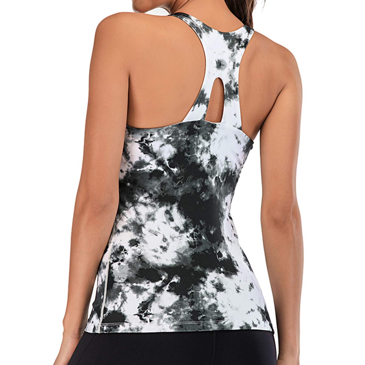 Tank Tops for Women with Built in Pads Racerback Workout Yoga Tops Sleeveless Women Activewear Tops