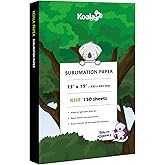 Koala Sublimation Paper 150 sheets 13x19 inches for Heat Transfer DIY Gift Compatible with Inkjet Sublimation Printer 105gsm