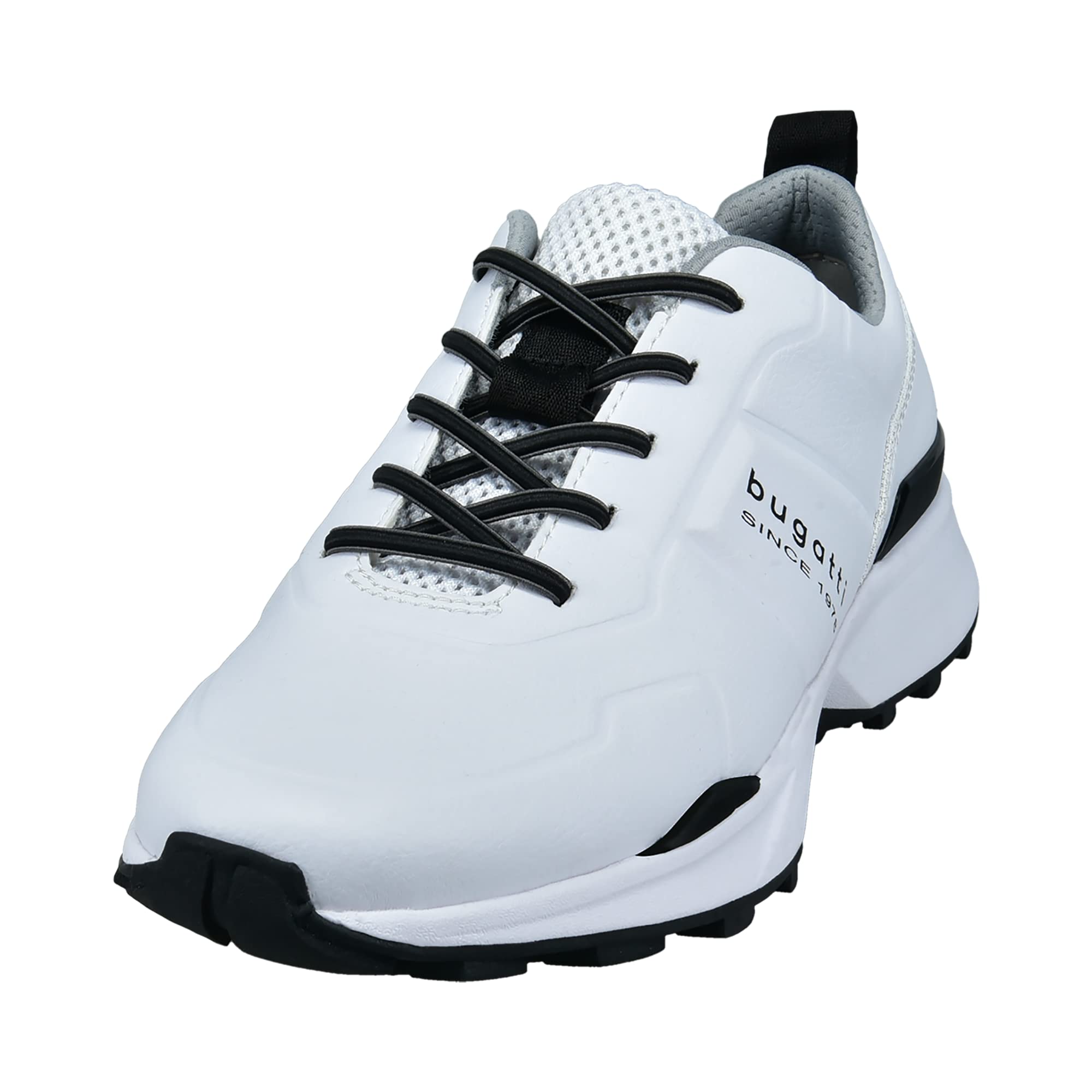 bugatti Herren Sneaker Mid-Top 342AG4015000-2000 Weite Normal Schnürung Kunstleder White 43 EU