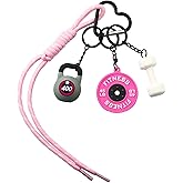 SORGERLY Gym Dumbbell Barbell Kettlebell Keychain - Cute Bag Purse Charms Accessories - Fitness Gift for Women Men
