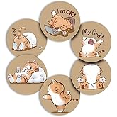 6 Pcs Coasters Set, Diatomite Absorbent Drink Coasters, Modern Style Cute Cat Pattern Design, Anti Slip and Heat Insulation Protect Desktop