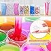 MOOHAM DIY Slime Kit Supplies - Clear Crystal Slime Making Kit for Girls, Floam Slime for Kids, Slime Foam Beads, Glitter , Fruit Slices and Fishbowl Beads Included