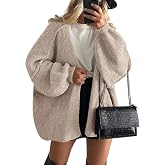 Womens Open Front Cardigan Oversized Sweaters Chunky Knit Lightweight Cardigan Y2k Long Sleeve Outwear