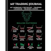 My Trading Journal: Morning Checklist, Logbook and Notes, For stock market, options, forex, crypto and day traders, Bullish Patterns and Indicators