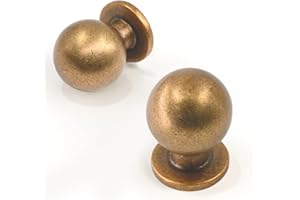Talentedeco 10 Pack Antique Brass Kitchen Cabinet Knobs Cabinet Pulls Drawer Knobs Cabinet Hardware Zinc Knobs for Drawers
