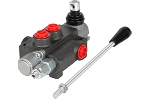 FAHKNS 1 Spool 11 GPM Hydraulic Flow Control Valve 3600 PSI SAE Ports Adjustable Relief Lever Handle Double Acting Parallel Center Tractor Loader W/Joystick Small Tractors/Tanks Loaders Log Splitters