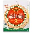 Golden Home Ultra Thin Pizza Crust, Low Carb, Low Fat, Non-GMO Wheat (3 Crusts)