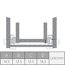 MroMax 10-inch Cold Rolled Steel Keyboard Slide