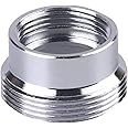 XNTONG Faucet Aerator Adapter - M16 Female to M22 Male Adapter, Chrome Brass Sink Adapter, for Kitchen and Bathroom Faucet Adapter Kit Connection (F16-M22)