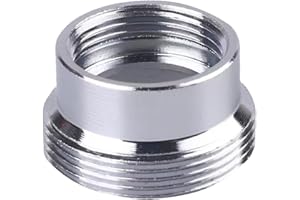 XNTONG Faucet Aerator Adapter - 5/8 inch Female to 55/64 inch Male Adapter, Chrome Brass Sink Adapter, for Kitchen and Bathroom Faucet Adapter Kit Connection (F16-M22)