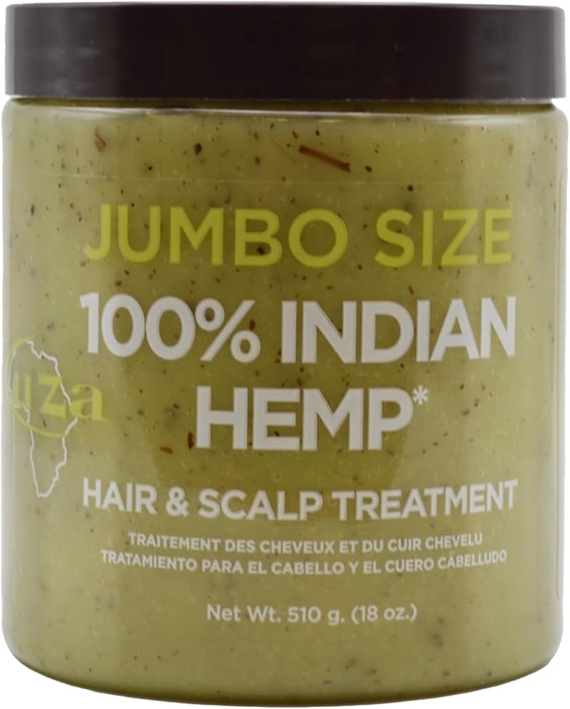 Kuza 100% Indian Hemp Hair Scalp Treatment 18 oz Moisturizing Nourishing