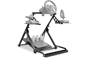 Supllueer X Shape Flight Simulation Stand Preinstalled with Fixed Slot Fit for Logitech G29 G920 G923, for Thrustmaster T248 