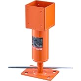 VEVOR Screw Jack Post, 13.2"-18.7" Height Range, 4" x 4" Adjustable Shore Jack, 24700 lbs Max Load Capacity, Temporary House Jack Pole for Leveling, Lifting Floor Crawlspace Basement Shore Beam