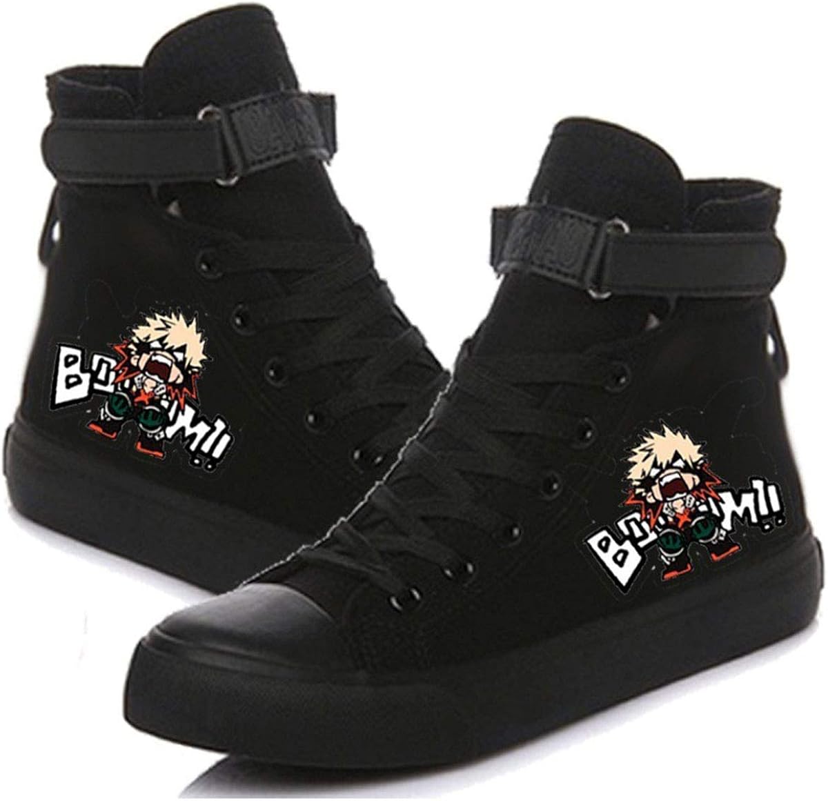 DHSPKN My Hero Academia Shoes, Deku Izuku Todoroki Sneakers Anime Cosplay Hightop Canvas Shoes : Clothing