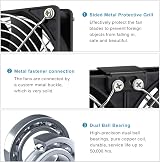 GDSTIME 4 x 120mm AC Powered Fan 220-240V Controller Dual Ball Bearing view 4