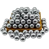 100 x .61 Cal Kinetic Projectiles Compatible with Byrna CL, 0.61 Caliber Aluminum Self Defense Balls Can Be Used for Target Practice and Home Defense