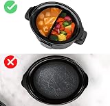 Darbermu Slow Cooker Liner 2pcs Silicone Dividers for 6-8Qt Crockpot Black view 5