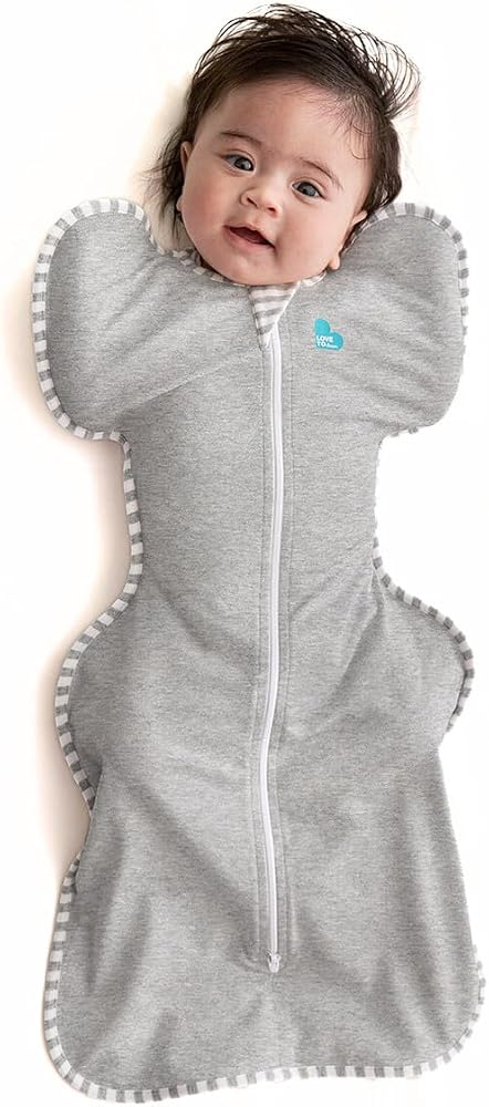 Love to Dream Swaddle Up, Baby Sleep Sack | 1.0 TOG, 8-13 lbs, Gray | Arms Up Swaddle Helps Baby Self-Soothe and Sleep Longer