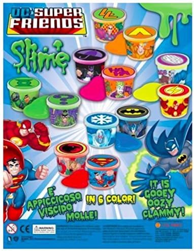 Party Bag Fillers- DC Heroes Super Slime- - Awesome Party Fun Toys or Stocking Fillers by DC Friends