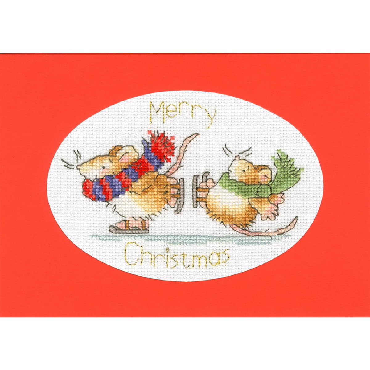Bothy Threads Cross Stitch Kit - Mice On Ice