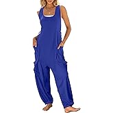 ANRABESS Women Overalls Jumpsuits Loose Casual Dressy Sleeveless Baggy Harem Pants Romper Jumpers 2026 Trendy Summer Outfits
