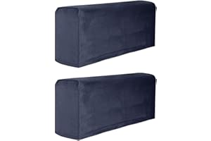 AOOCEEPAW Sofa Armrest Cover,2 PCS Stretch Arm Covers for Chairs Couch Sofa Armchair,Slipcovers for Recliner (Navy Blue)