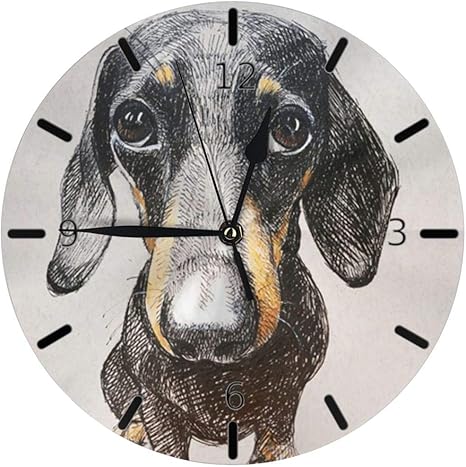 Dachshund Ugly FUUNY Perro Retro Negro Mini Diseño Impreso Patrón