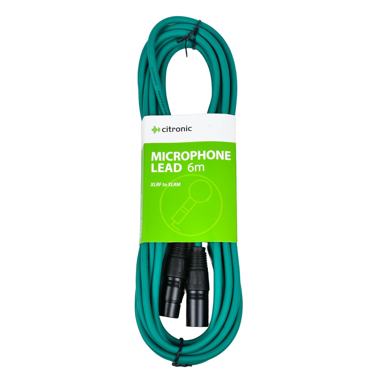 Premium XLR Male - XLR Female Cable | Microphone Cable | Green - 6.0M — image 1