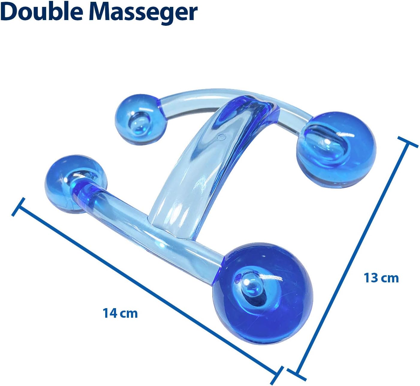 ResultSport Handy Double Massage Tool: Massager for deep muslce and Trigger Point Release. Used for Neck Back, and Foot - Image 4