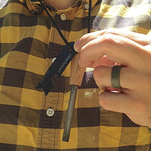 berleben-Znden-Fire-Starter-516-38-or-12-Thick-Bushcraft-Fire-Steel-with-Handcrafted-Wood-Handle-12000-20000-Strikes-Traditional-Survival-Ferro-Rod-Neck-Lanyard