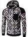 Unko Men Raglan Sleeve Casual Ethnic Printing Hoodies